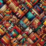 wzór african mozaika