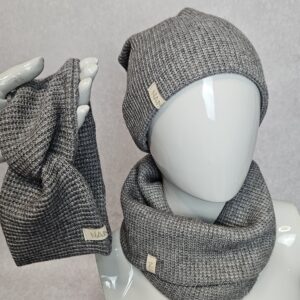 Zestaw czapka, komin, opaska