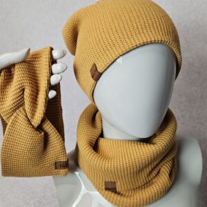 Zestaw czapka, komin, opaska