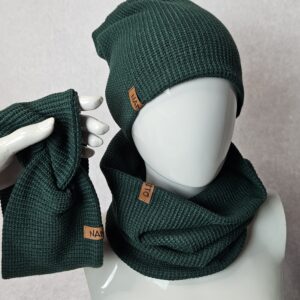 Zestaw czapka, komin, opaska