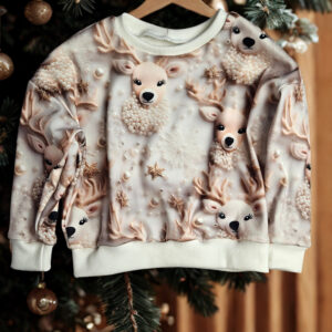 Bluza świąteczna jelonki r. 98