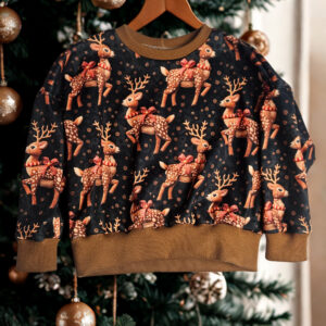 Bluza świąteczna renifery r. 98